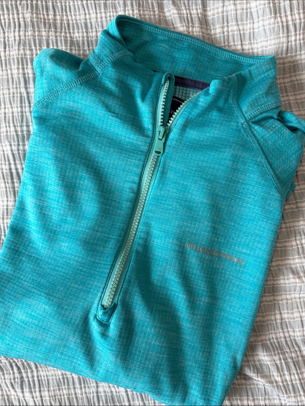 Vineyard Vines Women’s Size L Teal Lightweight Half-Zip